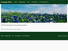 Tablet Screenshot of granadahillshoa.org